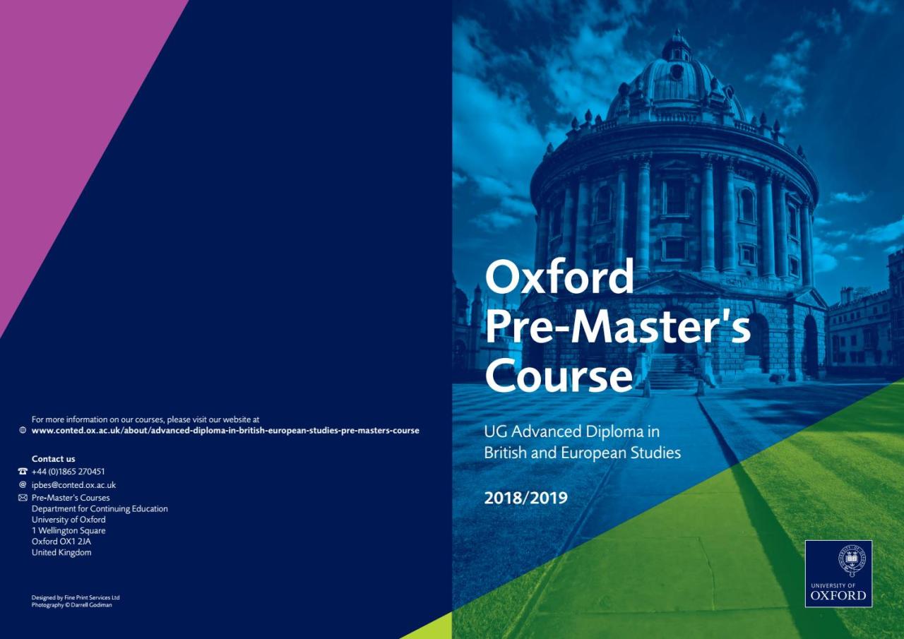 Oxford university masters programs